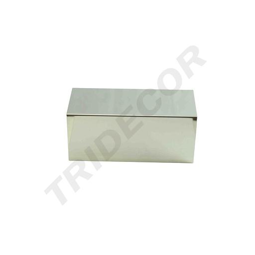 [007146] 双面不锈钢亮光镜面包登架内弯Expositor Forma C Acero BRILLO  28X12X12CM