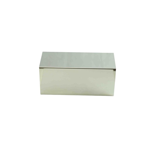 [007146] Forma De Exhibición Rectangular C Acero Cromado 28X12X12CM