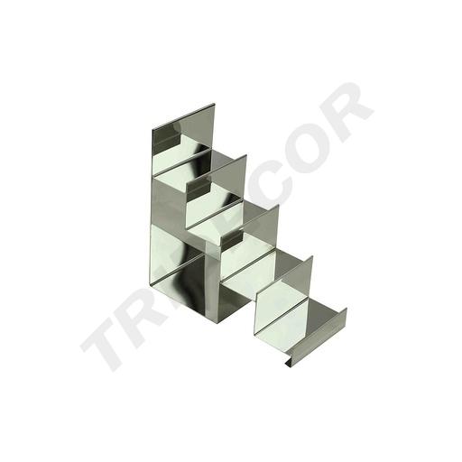 [009788] Chromed Steel Display Stand Ladder Shape 4 Heights