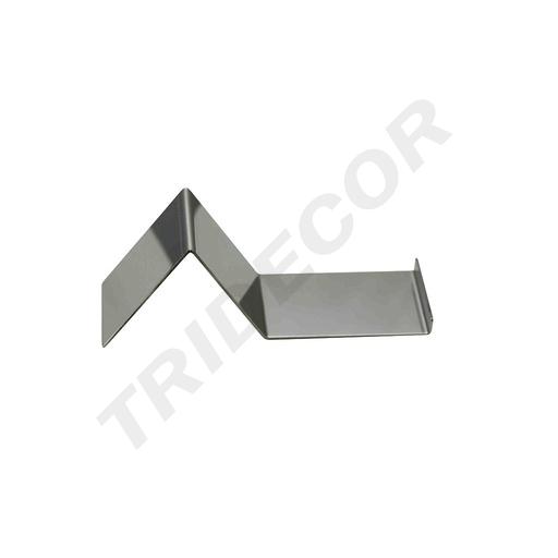 [009762] Expositor De Calzado con Tope, Acero Mate