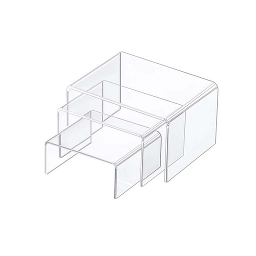 [007008] Acrylic Display Stand Form C 3 Heights