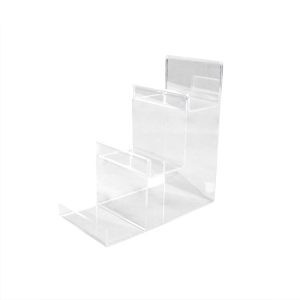 [007141] Acrylic Purse Display 3 Heights 21.5X10X20.5cm