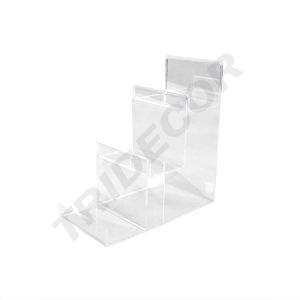 [007141] Acrylic Purse Display 3 Heights 21.5X10X20.5cm