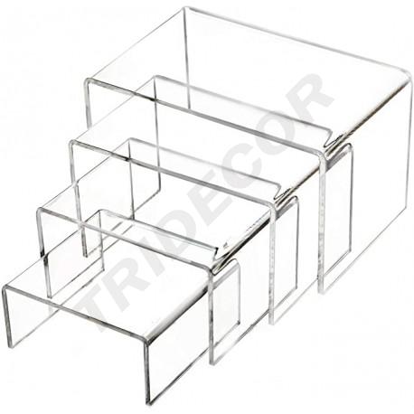 [007210] Acrylic Display Stand C 4 Heights