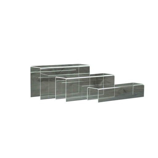 [009694] Rectangular Methacrylate Display 'U' Shape 3 Heights