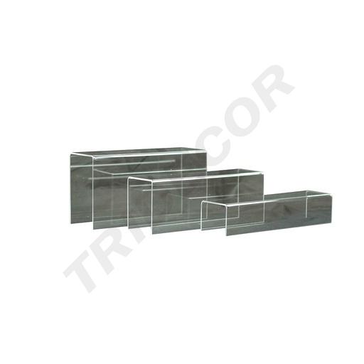 [009694] Rectangular Methacrylate Display 'U' Shape 3 Heights