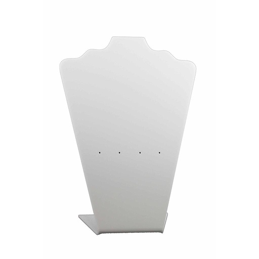 [007220] Methacrylate Display Stand for Necklaces and Earrings White Color