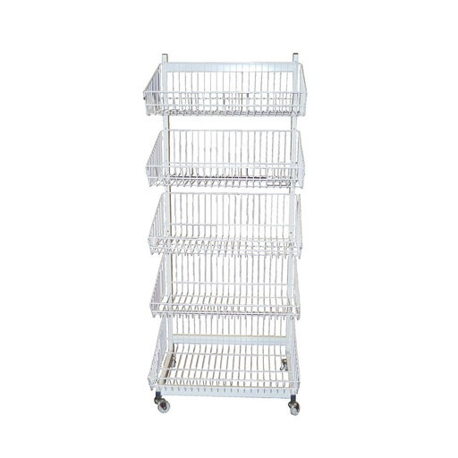 [033133] Metal Display Stand with 5 Baskets