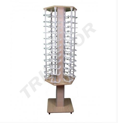 [003037] Expositor de Óculos de Madeira para 72 Pares