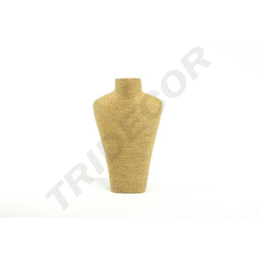 [009610] 哈瓦那色绳覆盖的项链展示 Expositor de Collares Revestido de Cuerda Color Havana