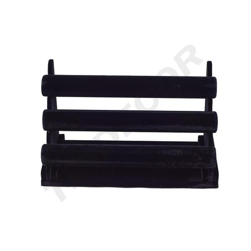 [009722] Triple Black Velvet Bracelet Display