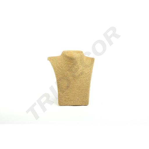 [009606] Soporte Para Collar Color Aguacate Cubierto De Cuerda