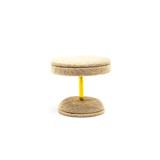 [009248] Thick Linen Jewelry Display Table 8X8X7cm