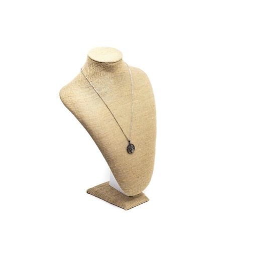 [009108] Thick Linen Necklace Display 27X13X35cm