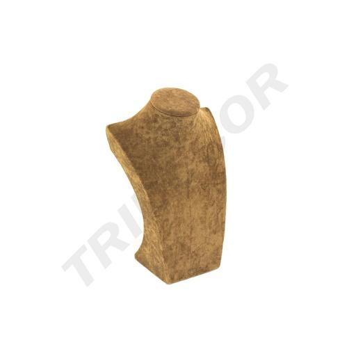 [009163] Expositor de Collar de Terciopelo Marrón 26X9.5X16.5cm