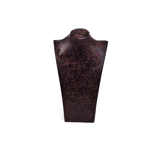 [009406] Brown Leatherette Necklace Display