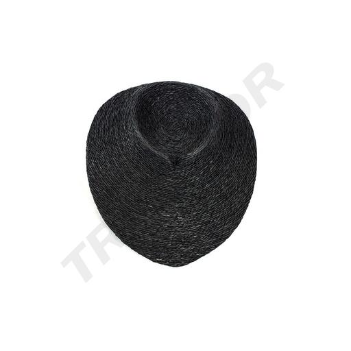 [009851] Présentoir à colliers recouvert de corde noire