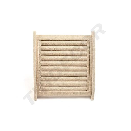 [009293] Espositore per anelli in lino spesso 25X24.5X15cm