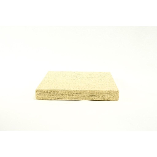 [009753] Base quadrata rivestita di corda beige