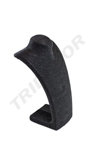 [009581] 项链大展示 覆盖黑色绳索 Expositor Grande para Collares Revestido En Cuerda Negra