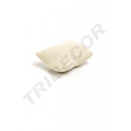 [009670] Pad pour bracelet en lin beige