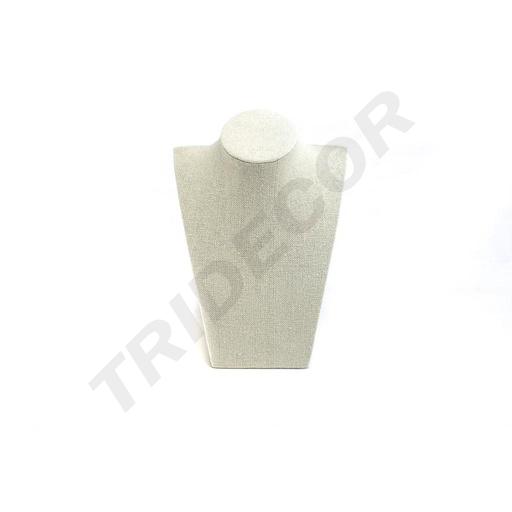 [009711] Expositor de Collares de Lino Beige 21.5X15X9cm