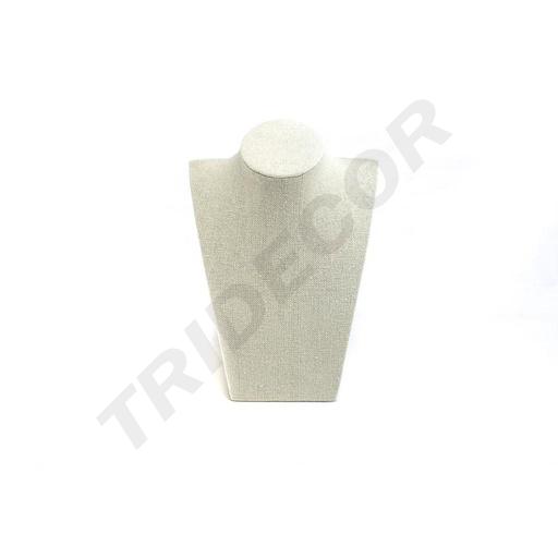 [009711] Suport pentru colier din in bej 21.5X15X9cm