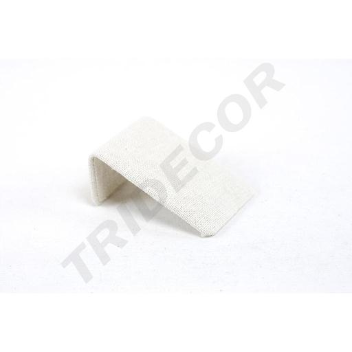 [009643] Expositor Pendientes Simple en Tela de Lino Beige