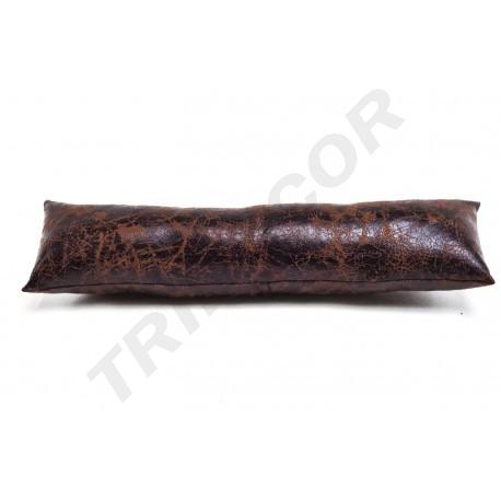 [009254] Plaquette en cuir artificiel marron pour bracelets