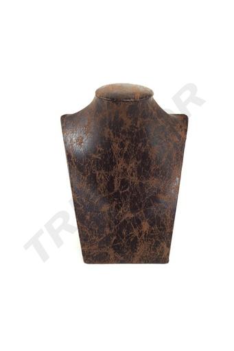 [009403] Display Stand for Brown Leatherette Necklaces