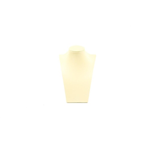 [009863] Vanilla Leatherette Necklace Display