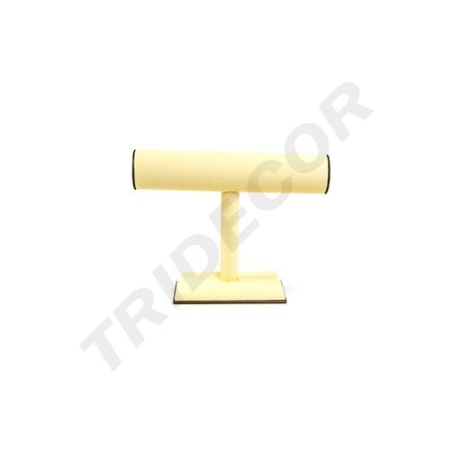 [009869] 显示 T 适用于手链 香草色/巧克力色皮革 Expositor T para Pulseras Polipiel Vainilla/Chocolate