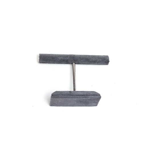 [009360] T-Shaped Display Stand for Dark Gray Velvet Rings