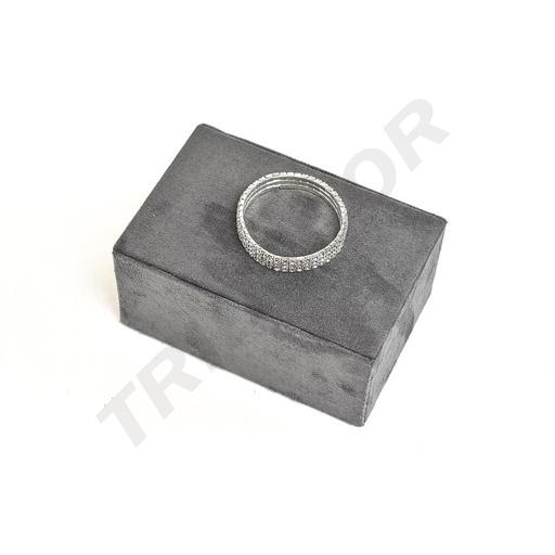 [009351] Gray Velvet Jewelry Rectangle