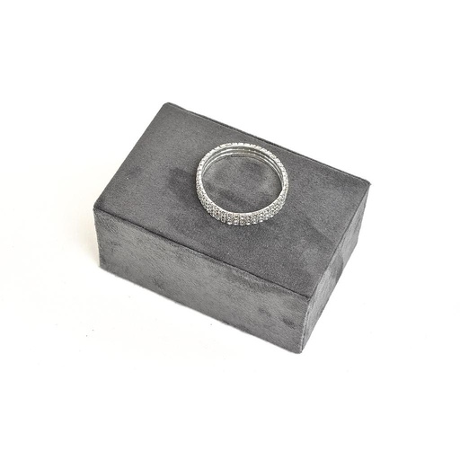 [009351] Gray Velvet Jewelry Rectangle