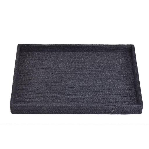 [009853] Black Rope Edge Jewelry Display Tray