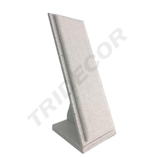 [009637] Expositor Pulseras y Cadenas Lino Beige 11X10X27 Cm