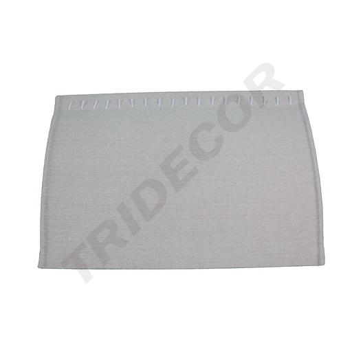 [009434] Présentoir à bijoux surélevé en tissu de lin beige