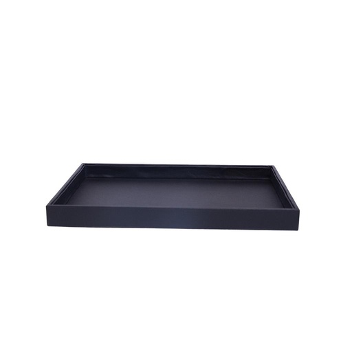 [009834] Black leatherette jewelry display tray 24X3X35