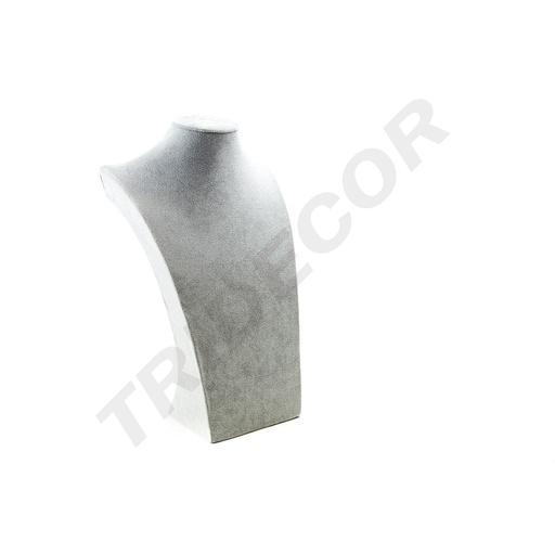 [009815] 灰色天鹅绒项链展示39X23.5X12cm Expositor de Collares Terciopelo Gris 39X23.5X12cm