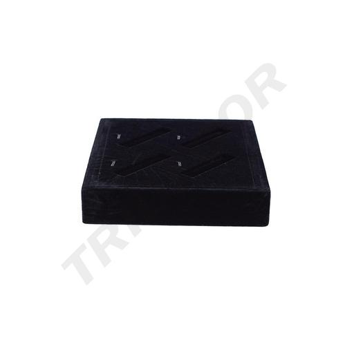 [009675] Black Velvet Jewelry Display Tray 3X18.5X15.5CM