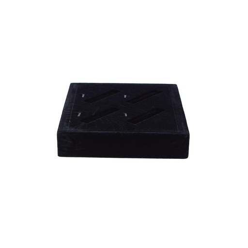 [009675] Black Velvet Jewelry Display Tray 3X18.5X15.5CM