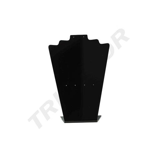 [007218] Schwarzer Methacrylat Halsketten und Ohrringe Displayständer