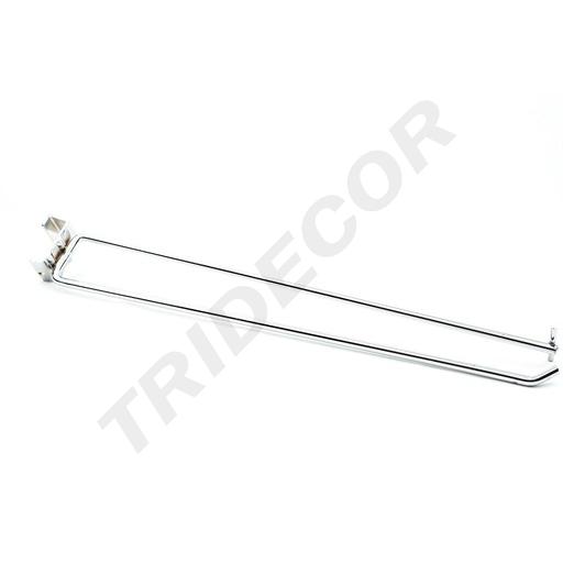 [002366] Hook with price holder for rectangular tube 40 cm 8 mm