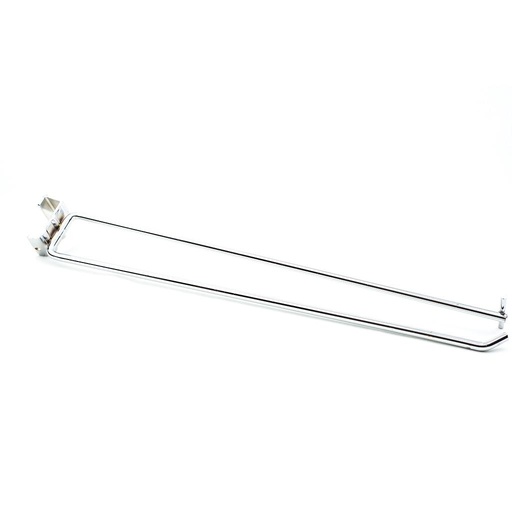 [002366] Hook with price holder for rectangular tube 40 cm 8 mm