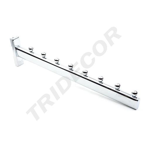[002288] Cabide de cromo com 8 bolas para sistema de fecho-éclair de 35cm