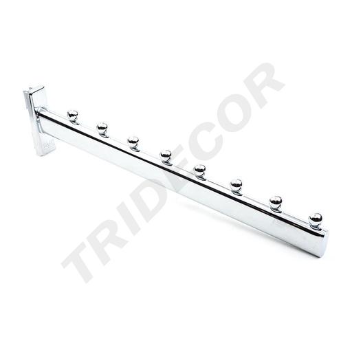 [002288] Chrome hanger with 8 balls for 35cm zipper system