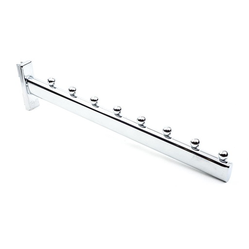 [002288] Chrome hanger with 8 balls for 35cm zipper system