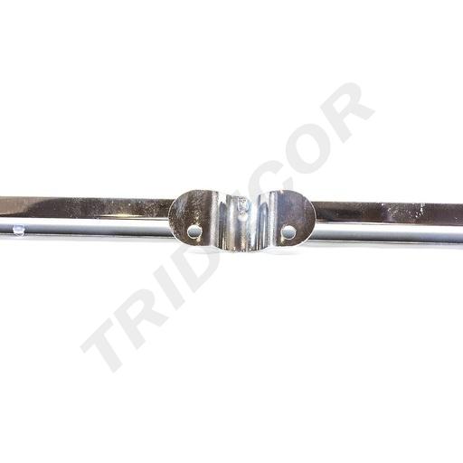 [006030] 25mm管电镀双排玻璃托 Soporte doble para tubo de 25mm 50/caja