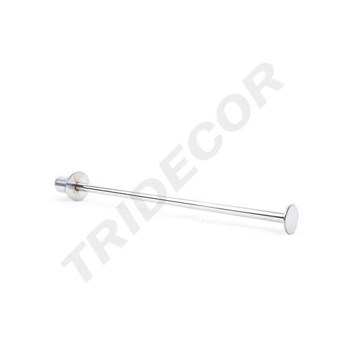 [002313] Percha Cromada Con Tope Para Tabla/Madera 8 Mm